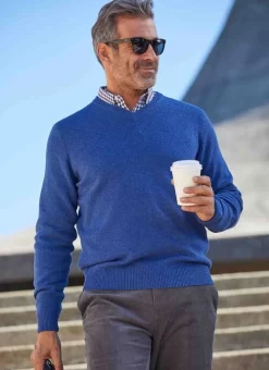Lambswool V Neck Jumper