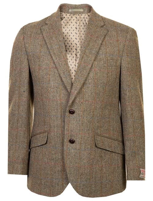Green HARRIS TWEED Uist Jacket Regular - Image 3