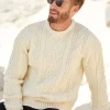 Ecru Chunky Cable Jumper