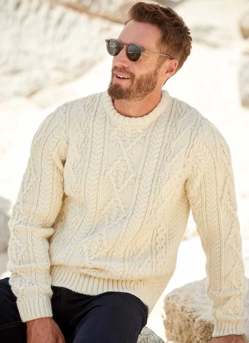 Ecru Chunky Cable Jumper