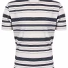 Navy Stripe Crew Neck T Shirt