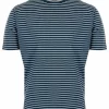 Green Stripe Crew Neck T Shirt