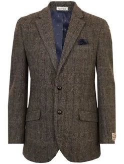 Brown HARRIS TWEED Bute Jacket