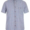 Blue Seersucker Check Shirt