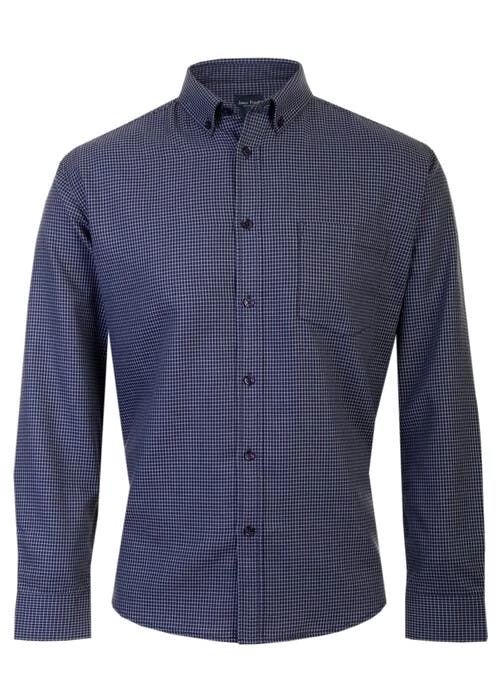 Navy Check Shirt