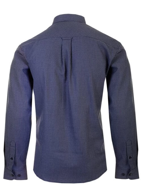 Navy Check Shirt - Image 2