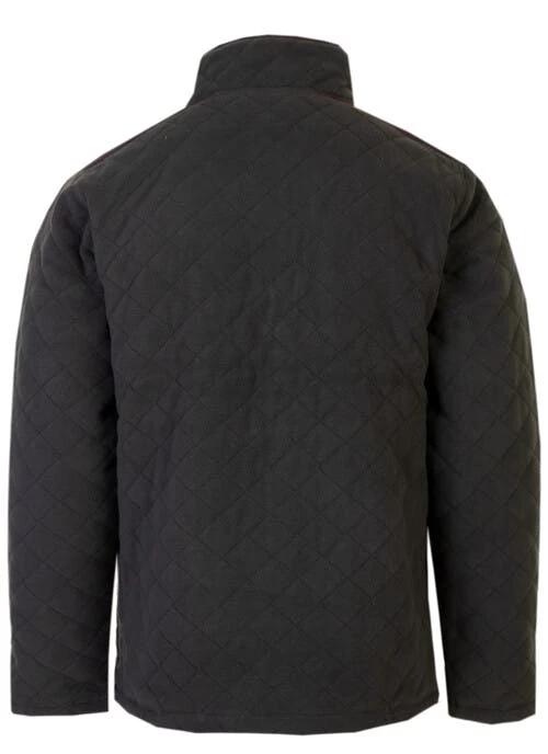 Khaki Quilted Zip Through Fleece - Image 2
