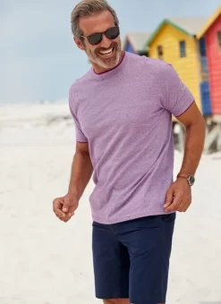 Mauve Crew Neck T Shirt