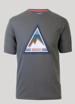 Khaki Graphic Print T Shirt