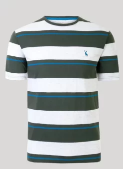 Khaki Stripe T Shirt