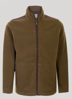 Suede Trim Fleece Jacket