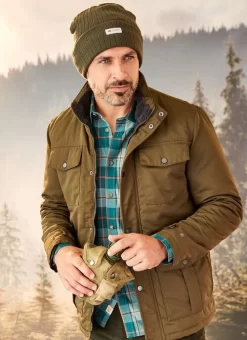 Khaki Short Padded Coat