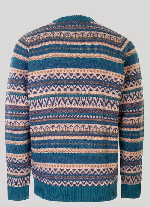 Crew Neck Fair Isle Jumper - Image 2