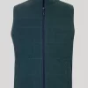 Green Quilted Padded Gilet