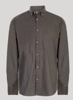 Dark Khaki Shirt LS WH CTN Twil