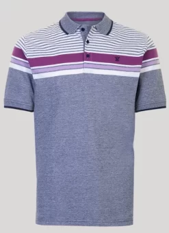 Birdseye Stipe Polo Shirt