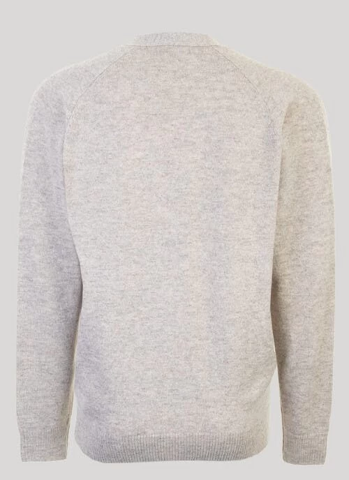 Beige Lambswool Cardigan - Image 2