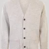 Beige Lambswool Cardigan