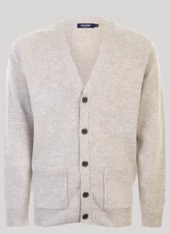 Beige Lambswool Cardigan