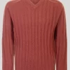 V Neck Rib Jumper