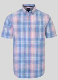 Cotton Short Sleeve Check Shirt