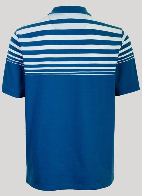 Gradient Stripe Polo Shirt - Image 3