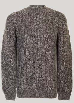 Grey TN Fisherman Rib Jumper