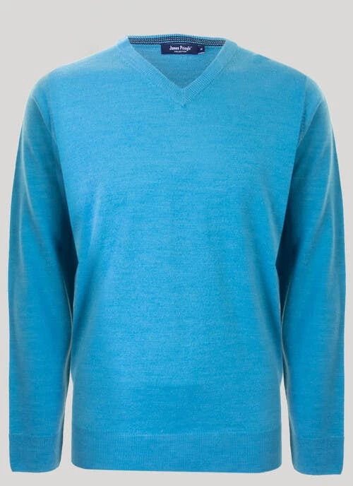 V Neck Fine Knit Jumper - Image 2