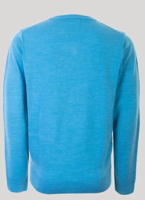V Neck Fine Knit Jumper - Image 3
