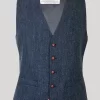 Blue Harris Tweed Benbecula Waistcoat