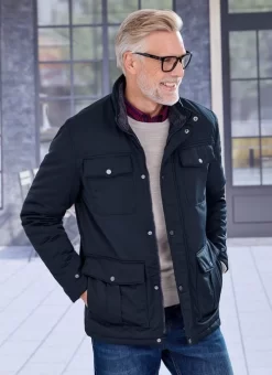 Navy Short Padded Coat