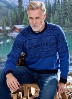 Machine Washable Lambswool Fairisle Jumper