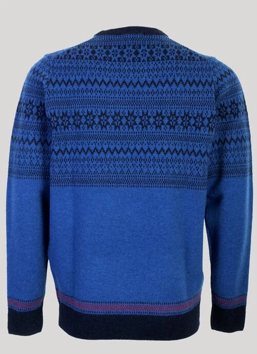 Machine Washable Lambswool Fairisle Jumper - Image 3