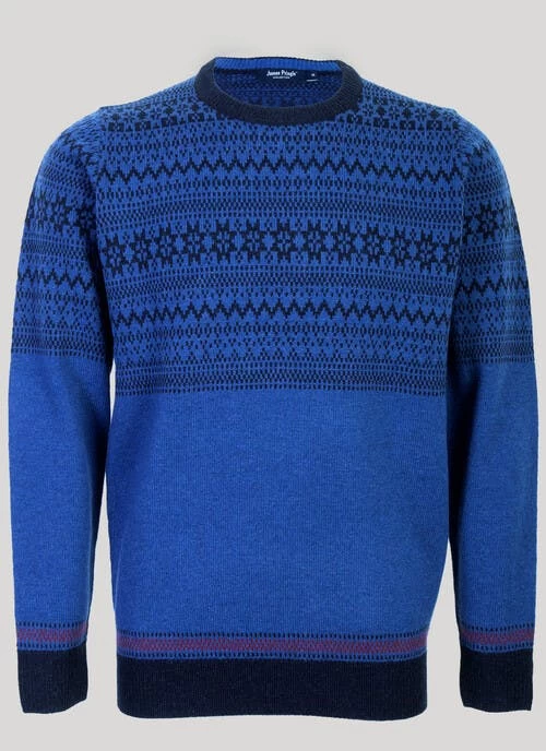 Machine Washable Lambswool Fairisle Jumper - Image 2