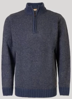 Navy Half Zip Jumper