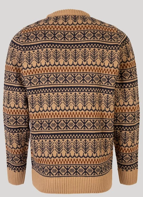 Beige Pinecone Fairisle Jumper - Image 2