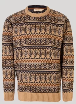 Beige Pinecone Fairisle Jumper