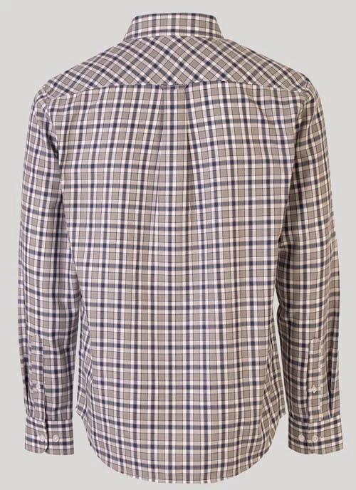 Grey Long Sleeve Check Shirt - Image 2