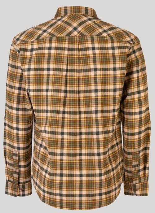 Cream Flannel Check Shirt - Image 2