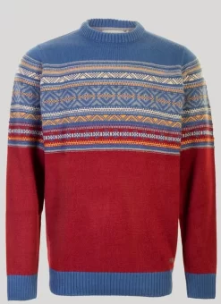 Red Fairisle Yoke Jumper