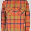 Orange Twill Check Shirt