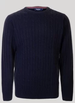 Navy Cable Jumper