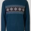 Blue Fairisle Snowflake Jumper