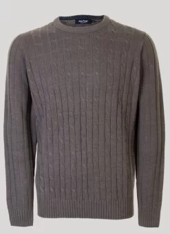 Grey Cable Jumper