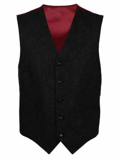 Dark Grey HARRIS TWEED Gunna Waistcoat