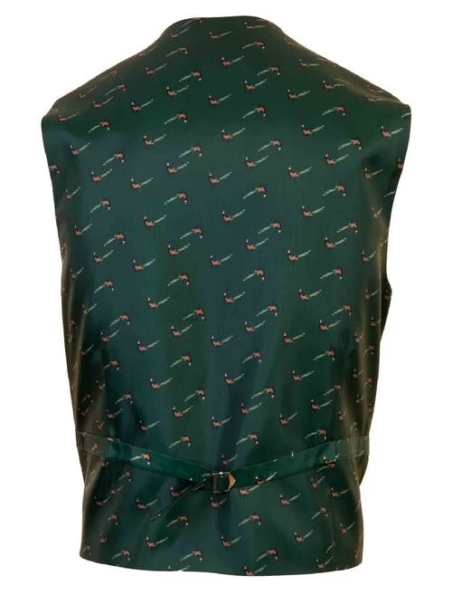 Green HARRIS TWEED Gigha Waistcoat - Image 2