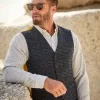 Dark Blue Hoy HARRIS TWEED Waistcoat